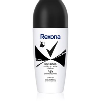 Rexona Invisible Black and White Roll-On antiperspirant roll-on impotriva petelor albe si galbene - imagine 2